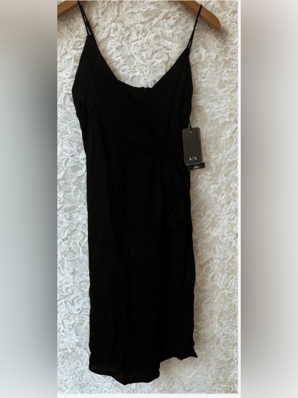 Armani Exchange Black Slip Dress with Adjustable Straps*Womens Sz~12*BNWT’s